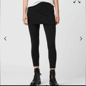 Allsaints Skirted Raffi Leggings Black Size Small